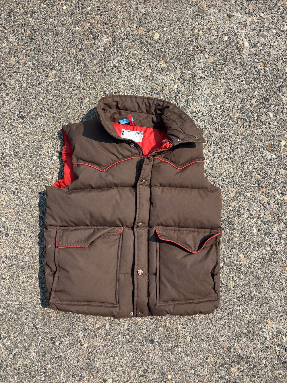 Vintage White Fir Down-Filled pUffer Vest
